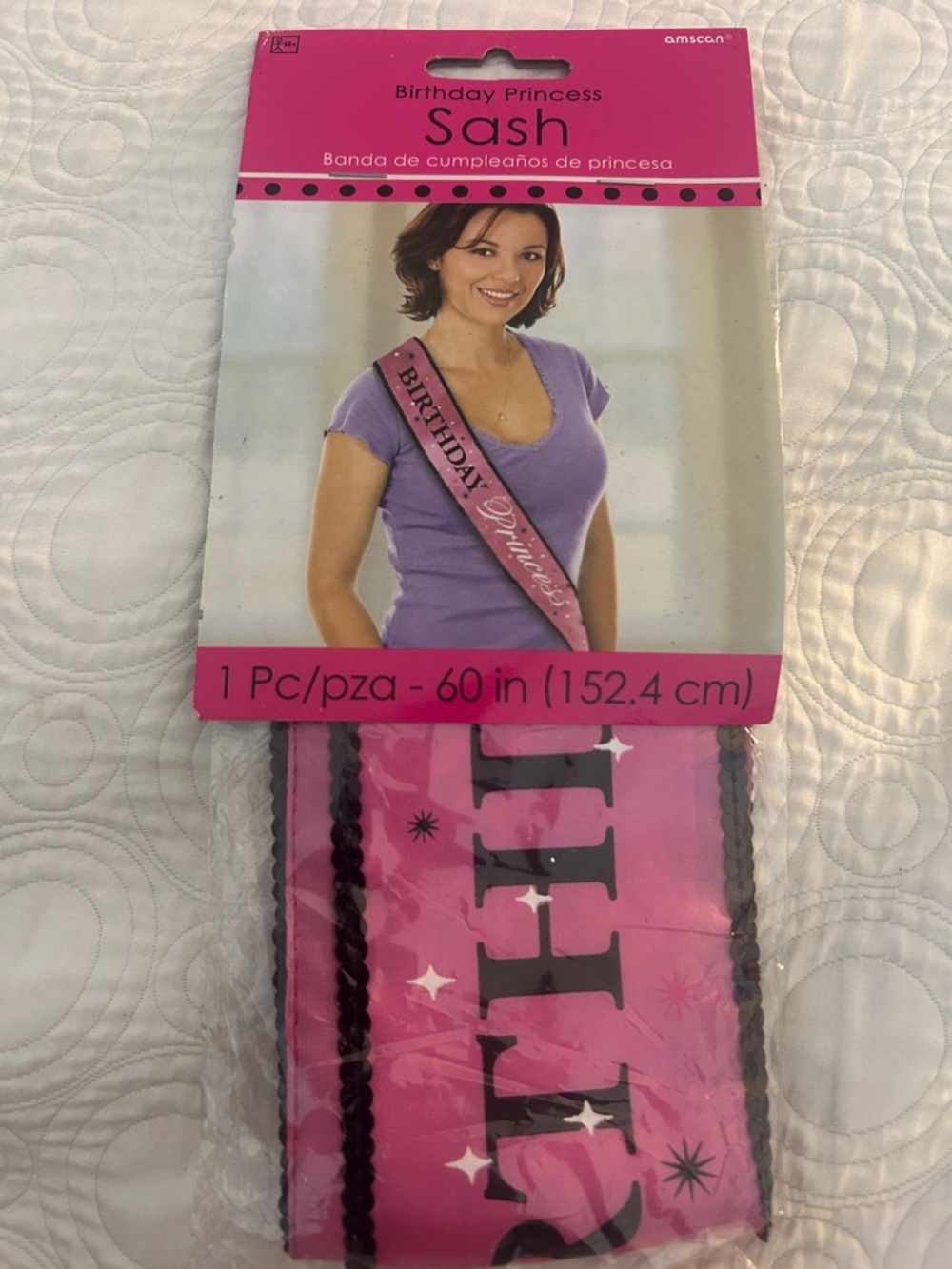 Pink "Birthday Princess" Sash